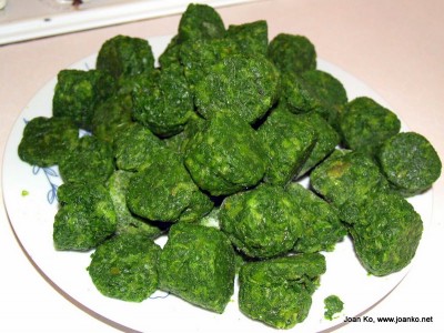 Frozen spinach Frozen spinach