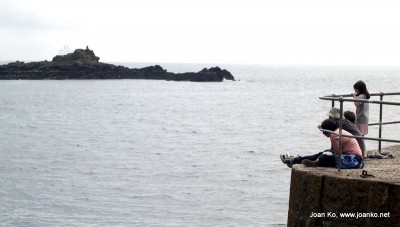 Looking out from Mousehole harbour