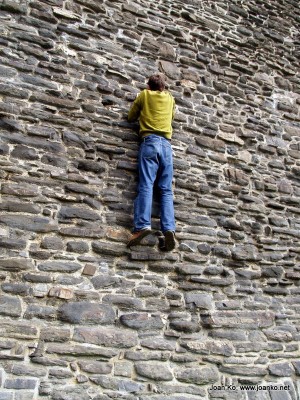 Joel at Conwy Castle