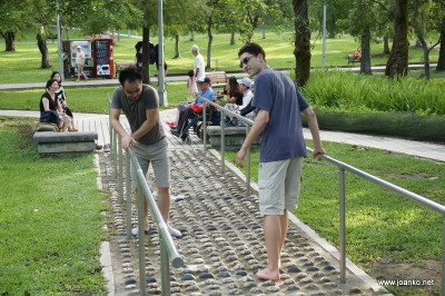 Massage rocks at the park